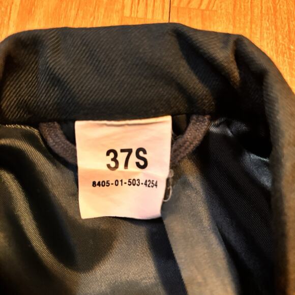 Vintage US Army Dress Green Jacket 37S PFC Military Uniform Coat - Picture 4 of 6